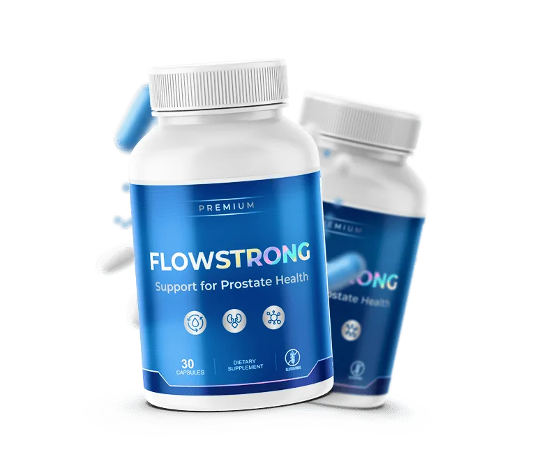 FlowStrong Premium Prostate Supplement GMP Certified Made in USA One Daily Capsule